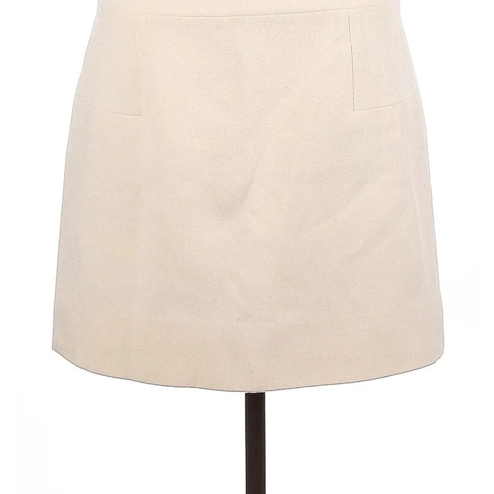 J.Crew Wool Skirt, Ivory, Size 0